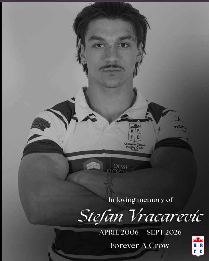Kelowna Crows RFC Rugby Player Stefan Vracarevic Killed in Motorcycle Collision