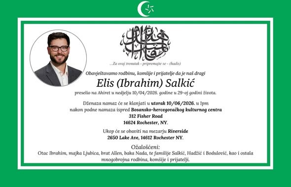 Elis Salkić Rochester NY Obituary: 29-Year-Old Mourned by Family and Bosnian Community